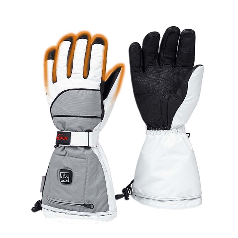 White Heated Gloves